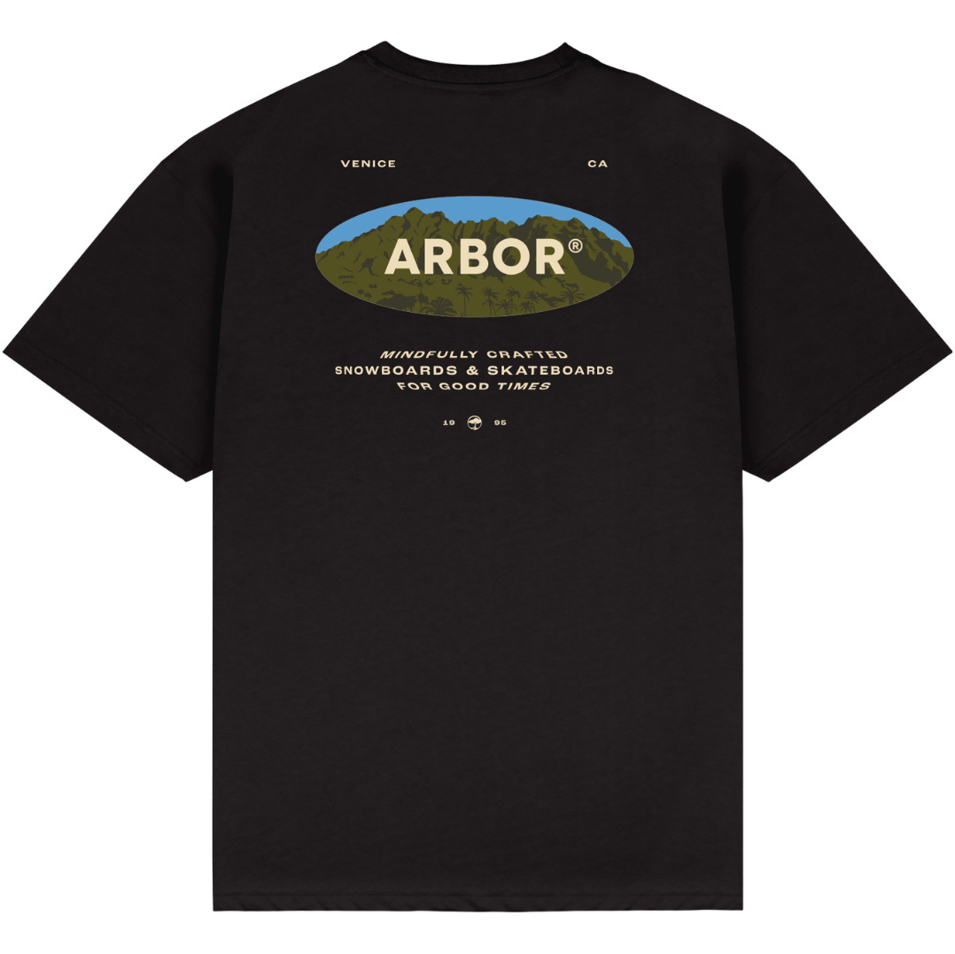 2026 Arbor Mens Mountain Craft T-shirt ABA-TEE-0268 - Black
